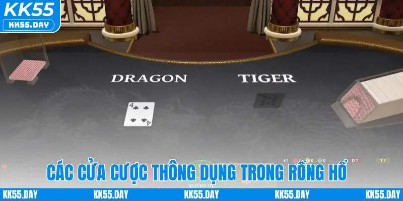 Rồng Hổ Online - Bật Mí 3 Bí Kíp Chơi Không Thể Bỏ Qua 4 Các cửa cược thông dụng trong game rồng hổ